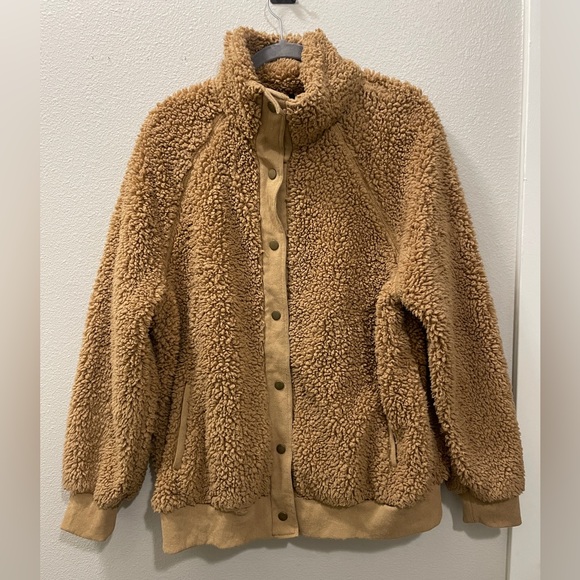 Merokeety Jackets & Blazers - Merokeety Women’s Retro Deep Pile Teddy Bear Sherpa Fleece Jacket